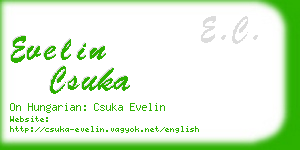 evelin csuka business card